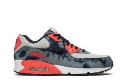 Nike: Синие кроссовки  Air Max 90 QS