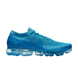 Nike: Голубые кроссовки  Air Vapormax Flyknit