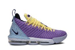 Nike: Фиолетовые кроссовки  Lebron 16