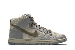 Nike: Серые кроссовки  Dunk High Premium SB