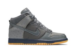 Nike: Серые кроссовки  Dunk High