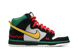 Nike: Чёрные кроссовки  Dunk High