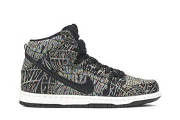 Nike: Чёрные кроссовки  SB Dunk High Premium