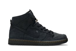 Nike: Чёрные кроссовки  Dunk High