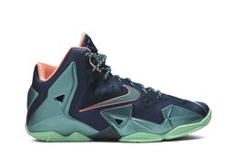 Nike: Синие кроссовки  Lebron 11