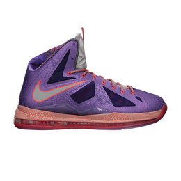 Nike: Фиолетовые кроссовки  Lebron 10