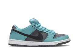 Nike: Зелёные кроссовки  SB Dunk Low Pro