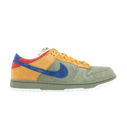 Nike: Зелёные кроссовки  Dunk Low Premium SB