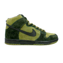 Nike: Зелёные кроссовки Dunk High Pro SB