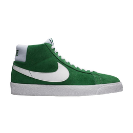 Nike: Зелёные кроссовки  SB Zoom Blazer Mid