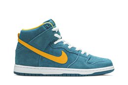 Nike: Зелёные кроссовки  Dunk High Pro SB