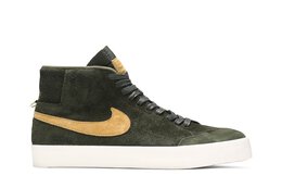 Nike: Зелёные кроссовки  SB Blazer Mid