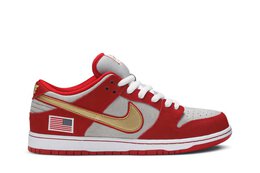 Nike: Красные кроссовки  SB Dunk Low