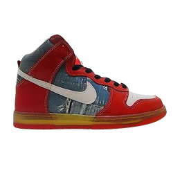 Nike: Красные кроссовки  Dunk High Premium SB