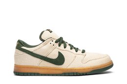 Nike: Зелёные кроссовки  Dunk Low Pro SB