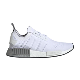 Adidas: Белые кроссовки  NMD_R1 Primeknit