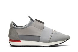 Balenciaga: Серые кроссовки  Race Runner