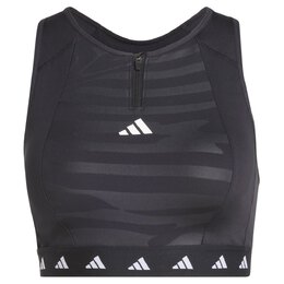 Adidas: Чёрный бюстгальтер  AOP