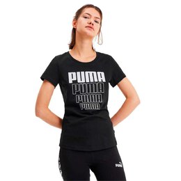 PUMA: Чёрная футболка  Rebel