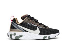 Nike: Чёрные кроссовки  React Element 55