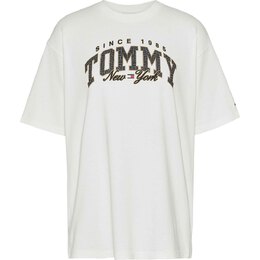 Tommy Jeans: Белая футболка 