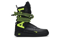 Nike: Чёрные кроссовки  Air Force 1 High