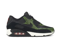 Nike: Зелёные кроссовки  Air Max 90