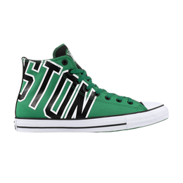 Converse: Зелёные кроссовки  Chuck Taylor All Star Hi