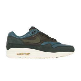 Nike: Зелёные кроссовки  Air Max 1