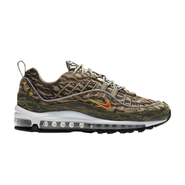 Nike: Зелёные кроссовки  Air Max 98