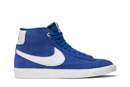 Nike: Синие кроссовки  Blazer Mid