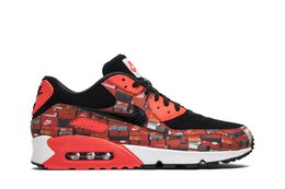 Nike: Красные кроссовки  Air Max 90