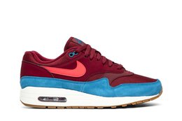 Nike: Бордовые кроссовки  Air Max 1