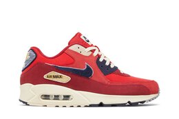 Nike: Красные кроссовки  Air Max 90