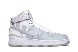 Nike: Серебристые кроссовки  Air Force 1 High