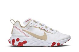 Nike: Белые кроссовки  React Element 55