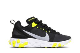 Nike: Чёрные кроссовки  React Element 55