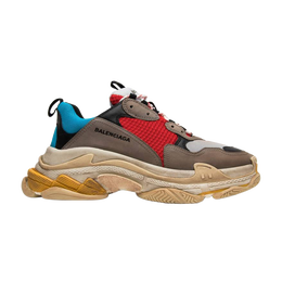 Balenciaga: Голубые кроссовки  Triple S