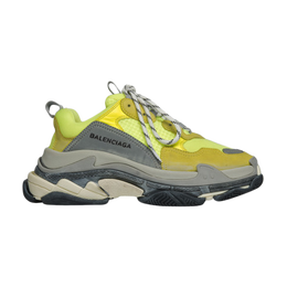 Balenciaga: Жёлтые кроссовки  Triple S