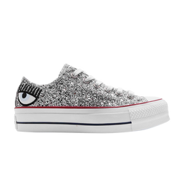 Converse: Серебристые кроссовки  Chuck Taylor All Star Lift