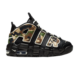 Nike: Чёрные кроссовки  Air More Uptempo