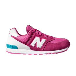 New Balance: Розовые кроссовки  574