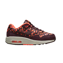 Nike: Бордовые кроссовки  Air Max 1