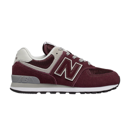 New Balance: Бордовые кроссовки  574