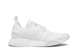 Adidas: Белые кроссовки  NMD_R1 Primeknit