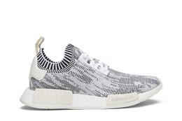 Adidas: Белые кроссовки  NMD_R1 Primeknit