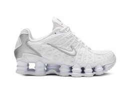 Nike: Серебристые кроссовки  Shox TL