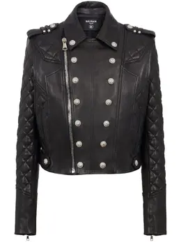 Balmain: Стёганые куртка Biker