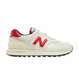 New Balance: Белые кроссовки  574