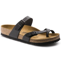 Birkenstock: Чёрные сандалии  Birko Flor